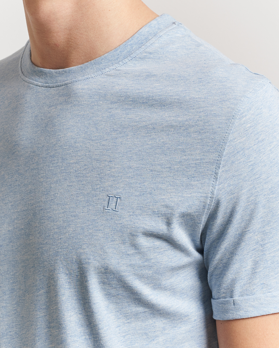 Men | T-Shirts | LES DEUX | Nørregaard Tonal T-Shirt Xenon Blue Melange
