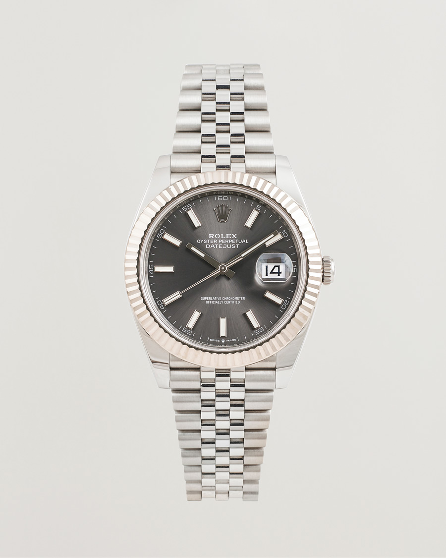Men | Rolex Pre-Owned Datejust 41 Rhodium | Rolex Pre-Owned | Datejust 41 Rhodium