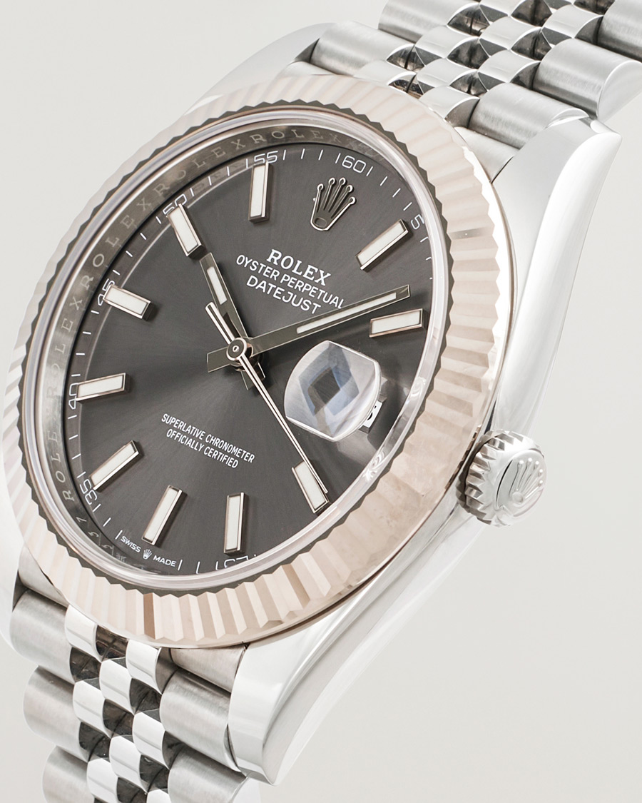 Men | Rolex Pre-Owned Datejust 41 Rhodium | Rolex Pre-Owned | Datejust 41 Rhodium