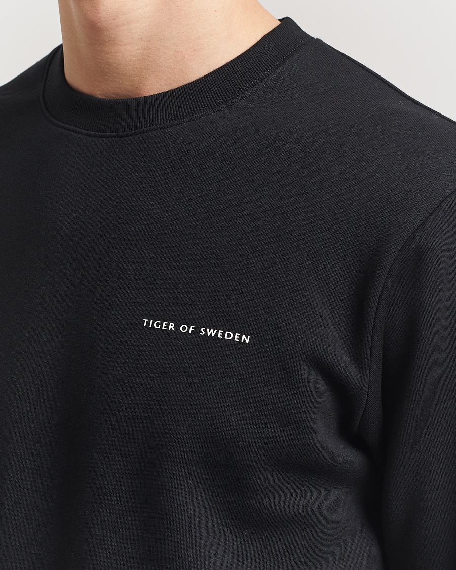 Men | Sweaters & Knitwear | Tiger of Sweden | Emerson Crew Neck Sweatshirt Black