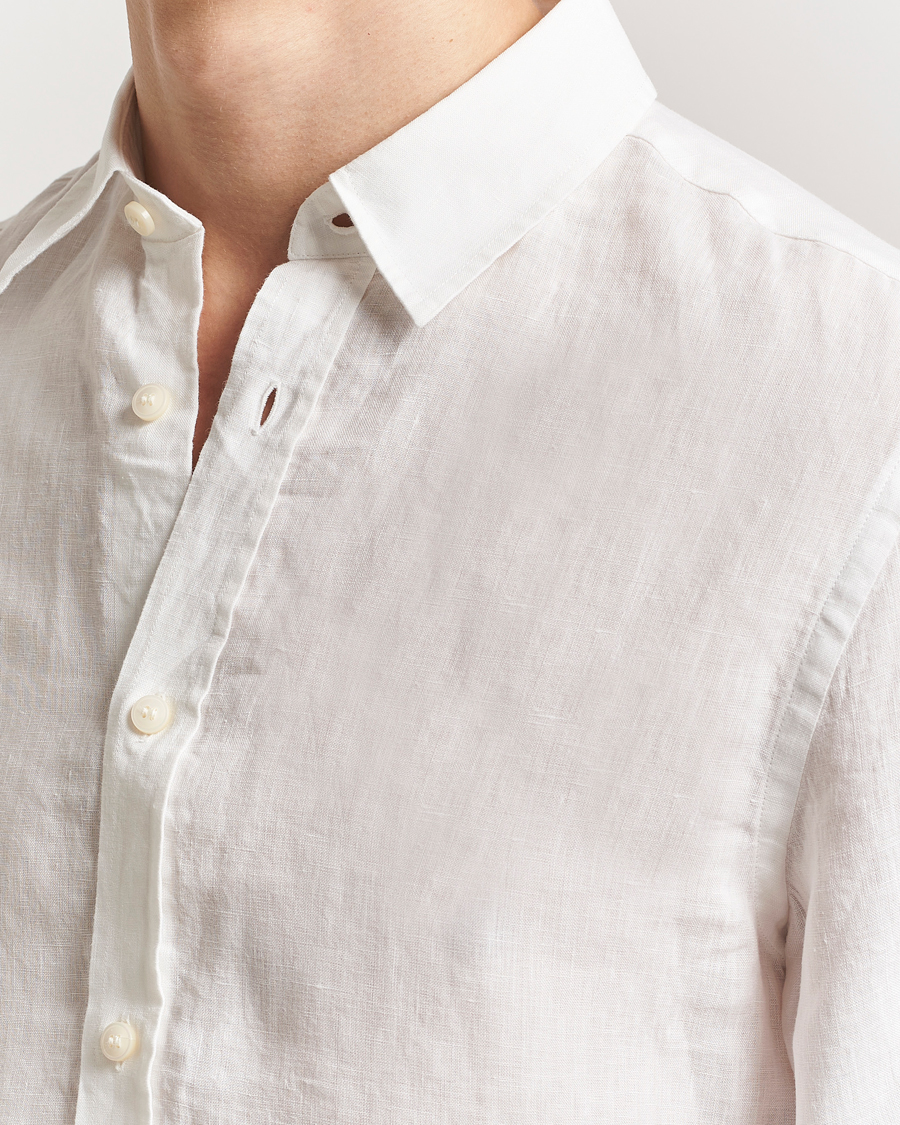 Men | Shirts | Tiger of Sweden | Spenser Linen Shirt Off White