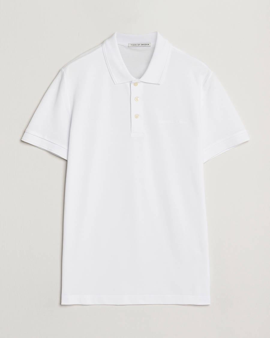 Men | Polo Shirts | Tiger of Sweden | Darios Polo Pure White