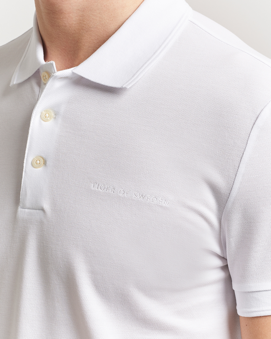 Men | Polo Shirts | Tiger of Sweden | Darios Polo Pure White