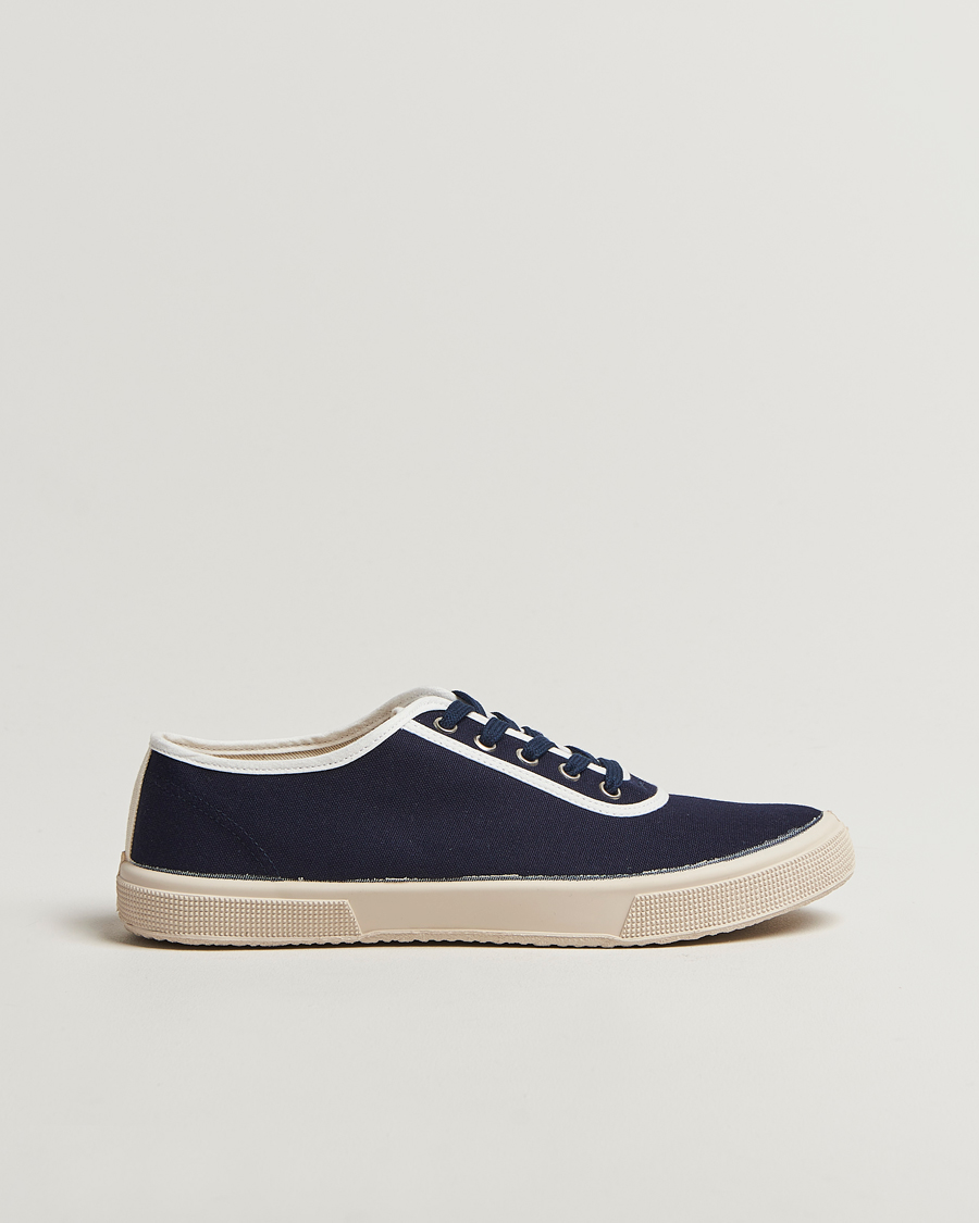 Men | Novesta Cotton Deck Shoe Navy | Novesta | Cotton Deck Shoe Navy