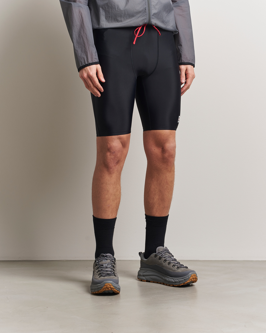 Men | Shorts | District Vision | 9 Inch Recycled Half Tights Black