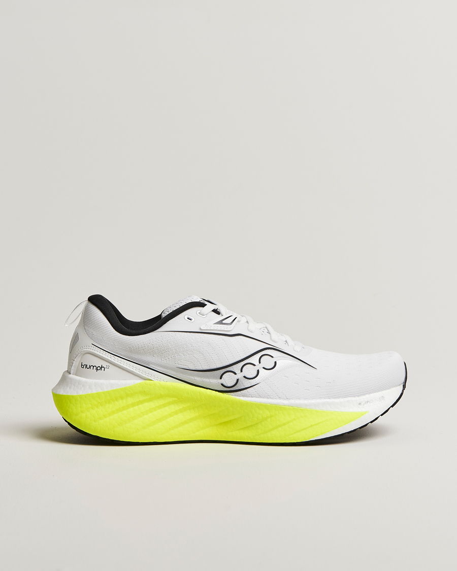 Men | Saucony Triumph 22 White/Citron | Saucony | Triumph 22 White/Citron
