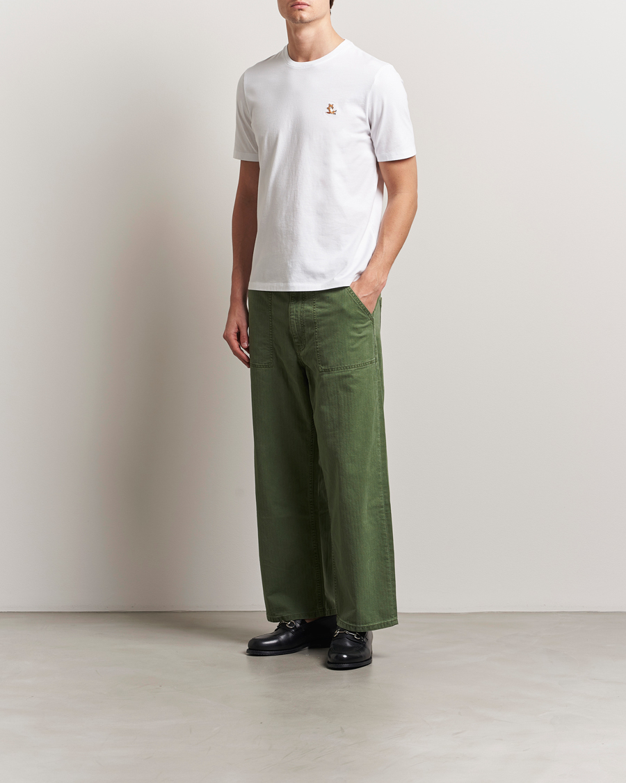 Maison Kitsuné Chillax Fox T-Shirt White at CareOfCarl.com