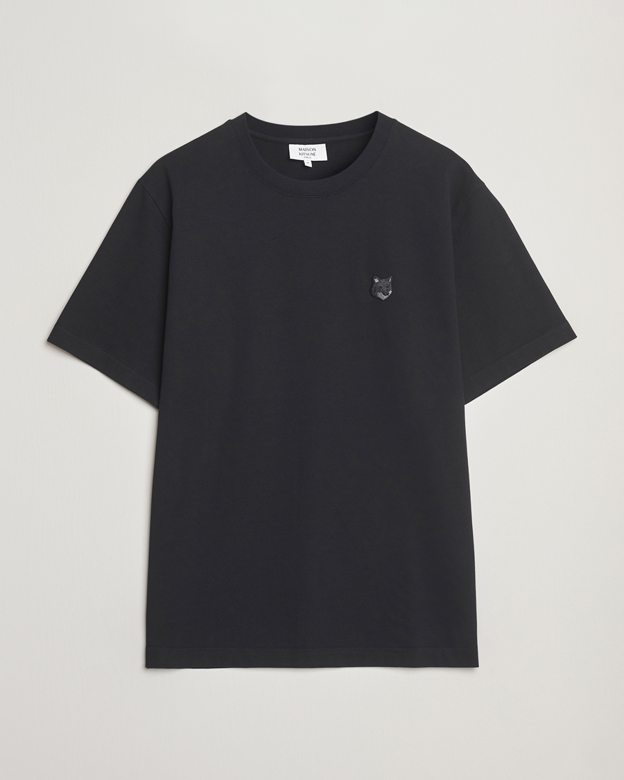 Men | T-Shirts | Maison Kitsuné | Tonal Fox Head T-Shirt Black
