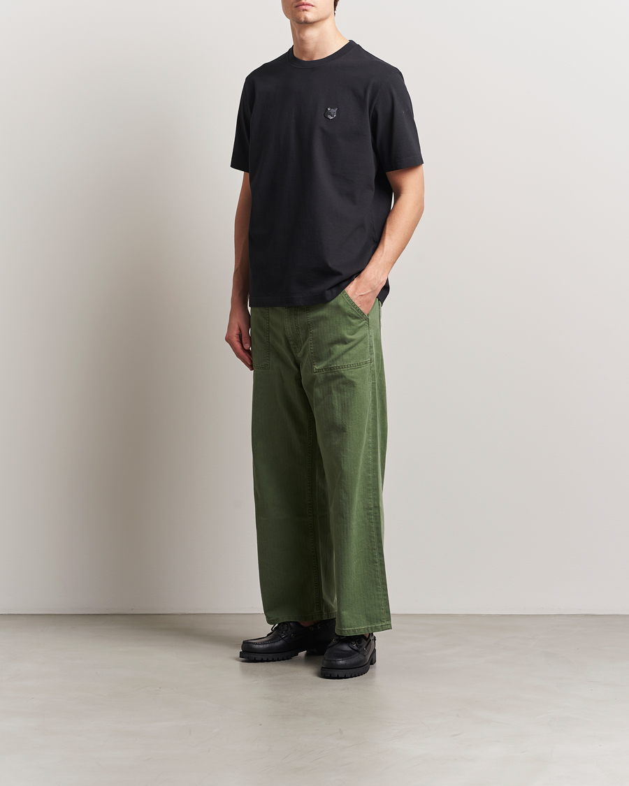 Men | T-Shirts | Maison Kitsuné | Tonal Fox Head T-Shirt Black