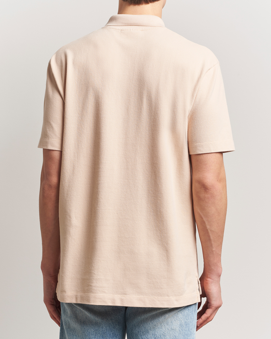 Men | Polo Shirts | Maison Kitsuné | Tonal Fox Head Polo Smoke Beige