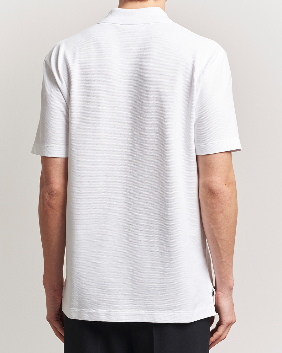 Men | Polo Shirts | Maison Kitsuné | Tonal Fox Head Polo White