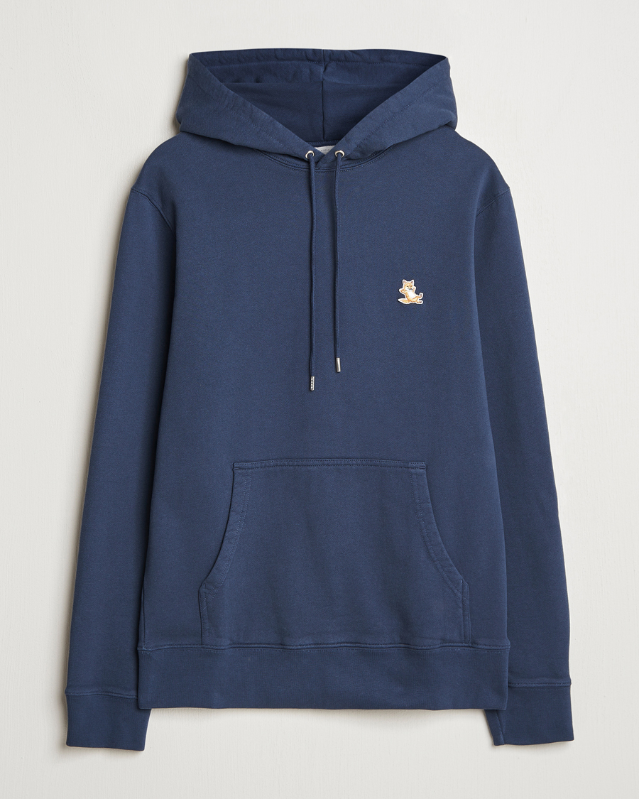 Men | Sweaters & Knitwear | Maison Kitsuné | Chillax Hoodie Ink Blue