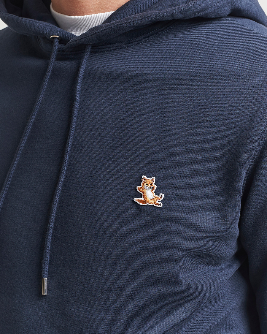 Men | Sweaters & Knitwear | Maison Kitsuné | Chillax Hoodie Ink Blue