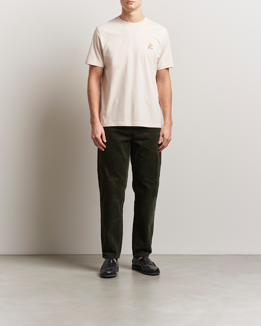 Men | T-Shirts | Maison Kitsuné | Speedy Fox T-Shirt Warm Stone