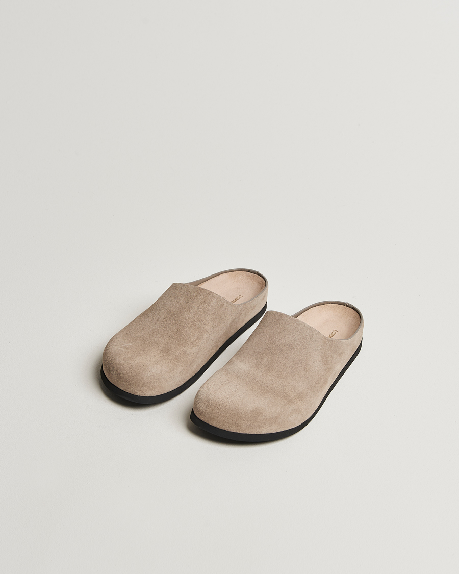 Men | Common Projects Suede Clog Taupe | Common Projects | Suede Clog Taupe