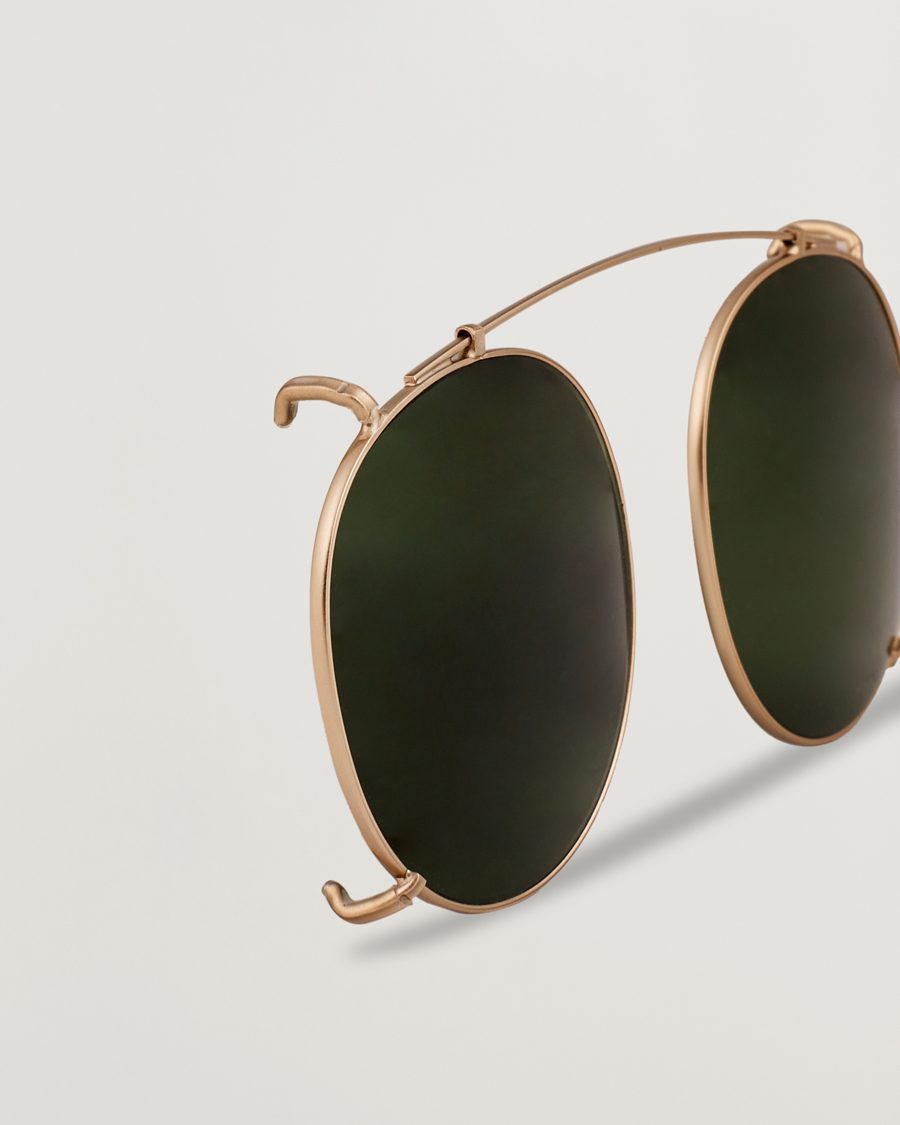 Men | TBD Eyewear Clip-ons Gold/Bottle Green | TBD Eyewear | Clip-ons Gold/Bottle Green