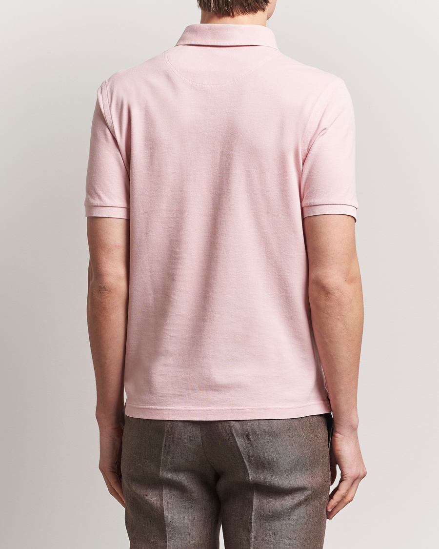 Men | Polo Shirts | Gran Sasso | Washed Polo Pink