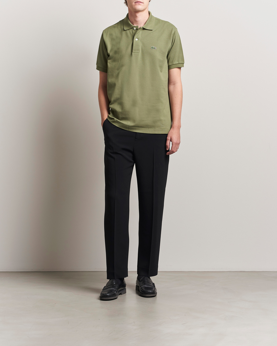 Lacoste Original Polo Piké Khaki Green at CareOfCarl.com