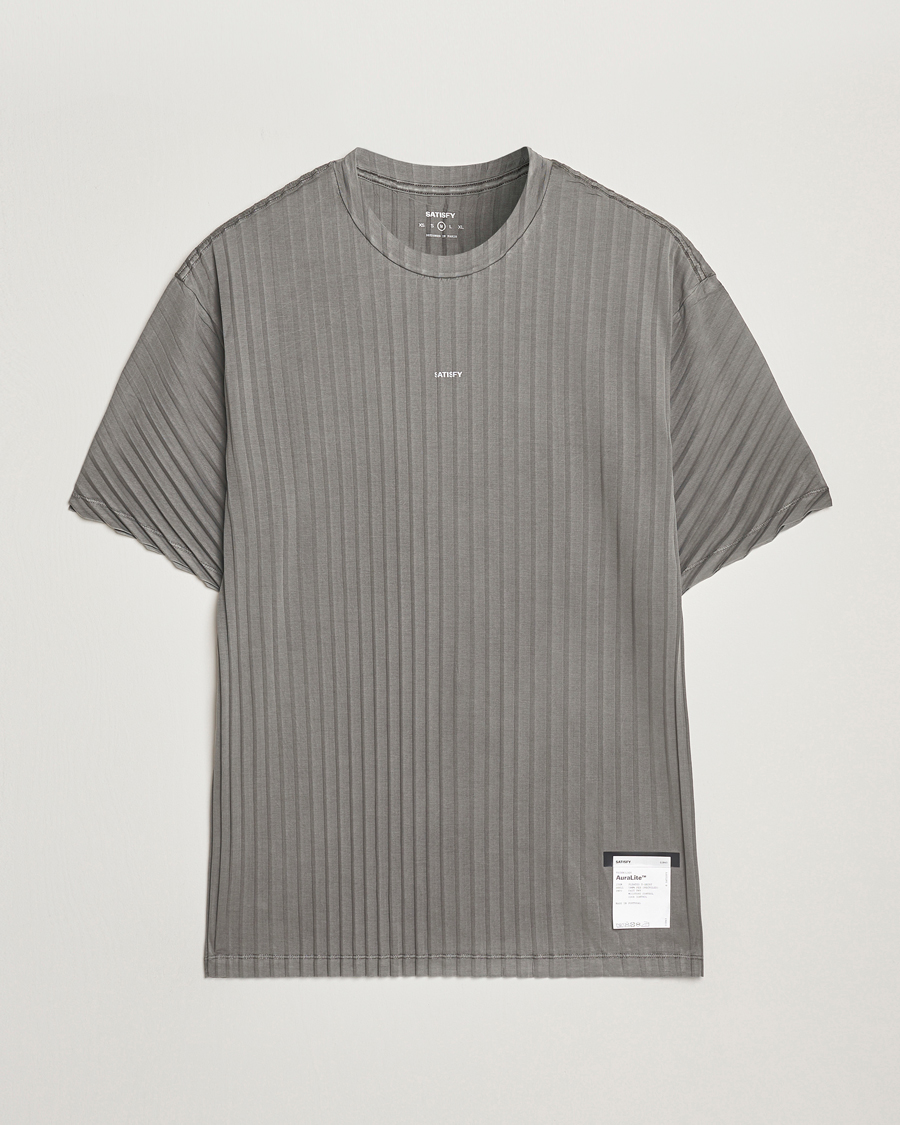 Men | T-Shirts | Satisfy | Pleated AuraLite T-Shirt Mineral Graphite