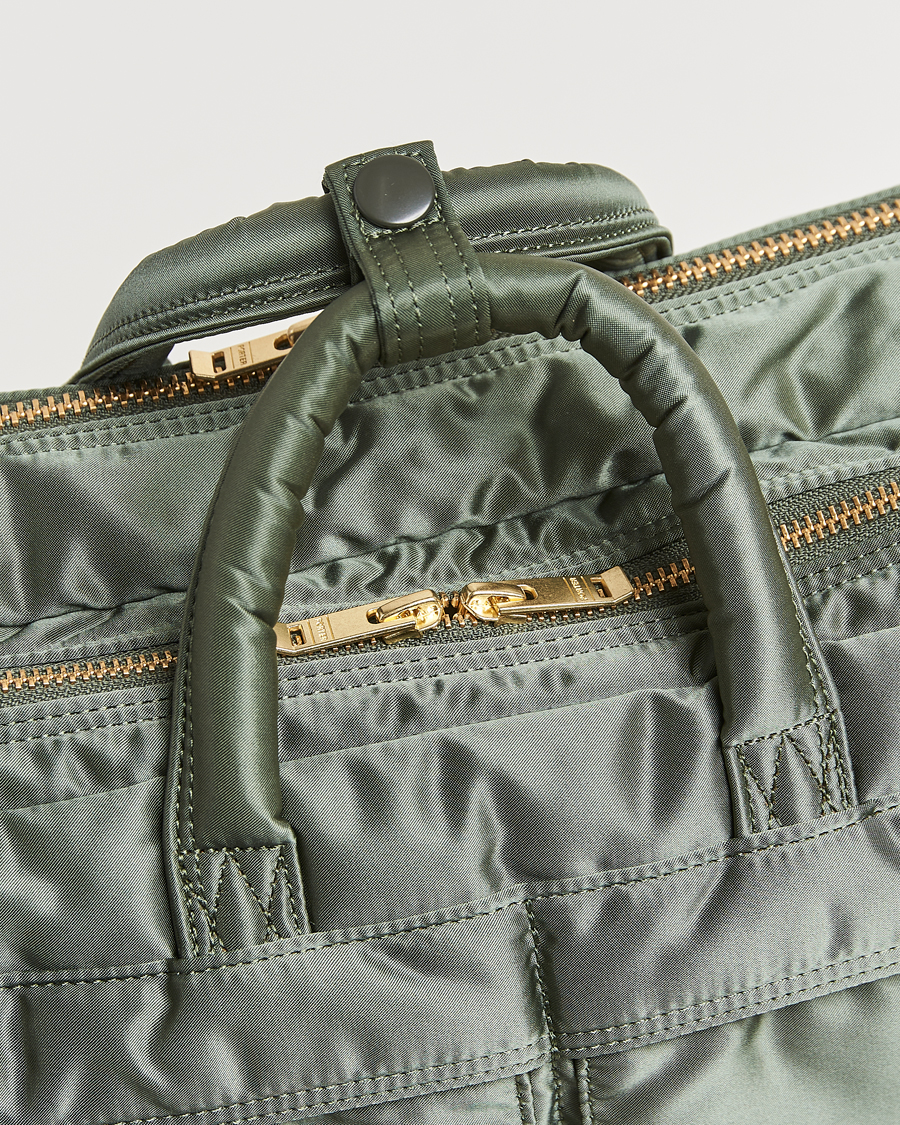 Porter-Yoshida & Co. Tanker 3Way Document Bag Sage Green at Porter-Yoshida & Co. Tanker 3Way Document Bag Sage Green at