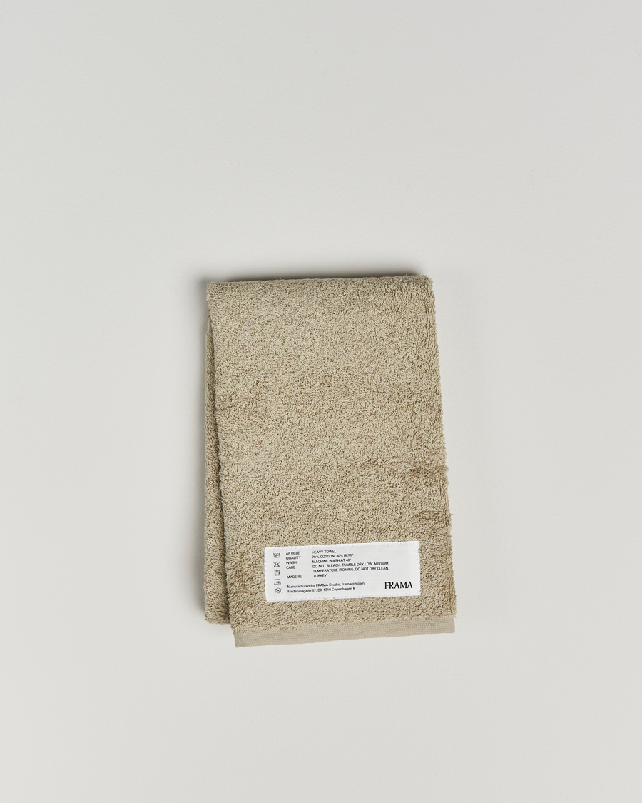 Men | Fabrics | Frama | Heavy Hand Towel 50x80cm Sage Green