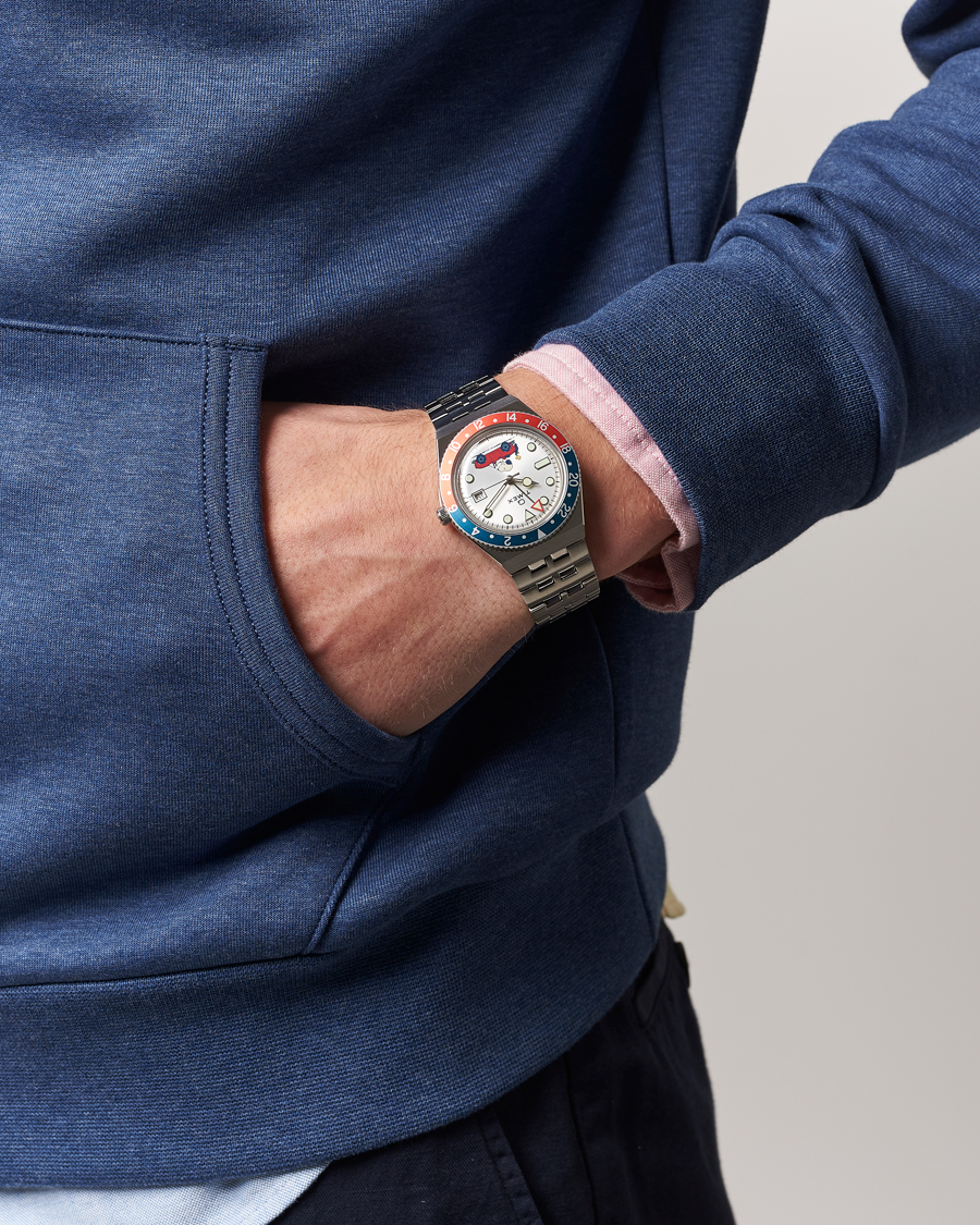 Men | Timex Timex X Peanuts Q GMT Snoopy 38mm Silver Dial | Timex | X Peanuts Q GMT Snoopy 38mm Silver Dial