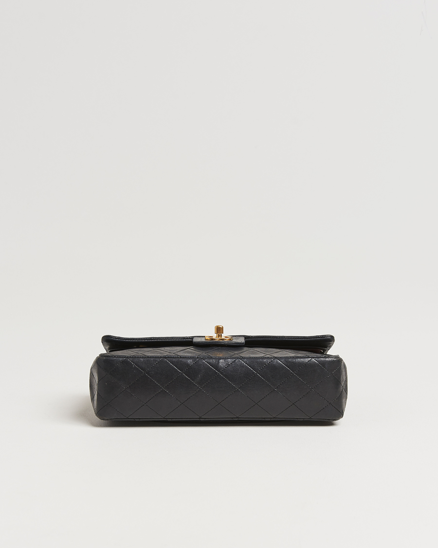 Men | Chanel Pre-Owned Classic Medium Double Flap Bag Lambskin Black  | Chanel Pre-Owned | Classic Medium Double Flap Bag Lambskin Black 