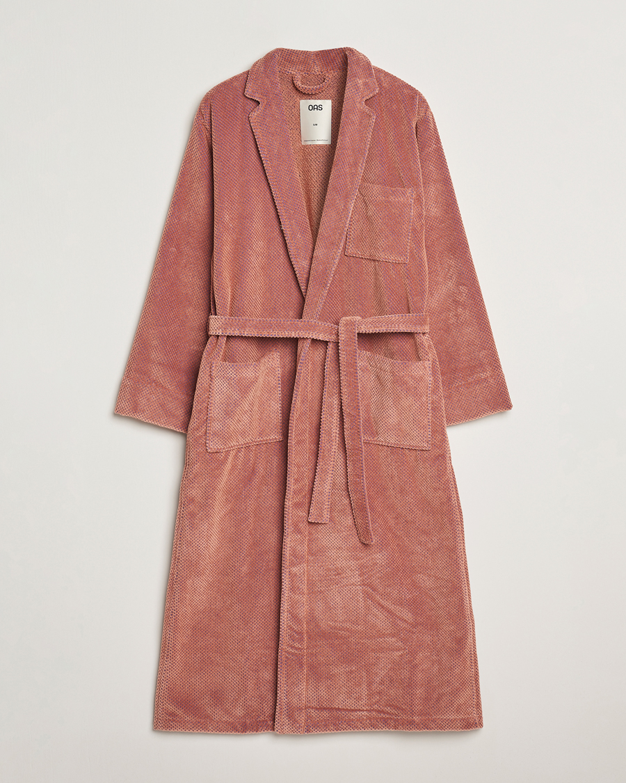 Men | OAS Velour Long Robe Roza | OAS | Velour Long Robe Roza