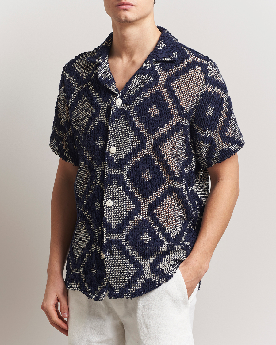 Men | Shirts | OAS | Cuba Crochet Shirt Trastevere