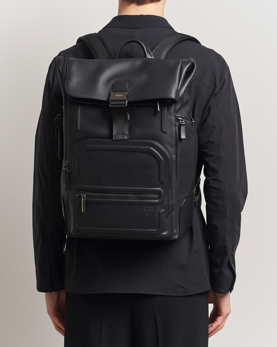 Men | Bags | TUMI | Harrison Osborn Roll Top Backpack Black