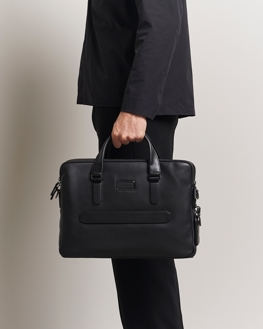 Men | Bags | TUMI | Harrison Sycamore Slim Leather Brief Black
