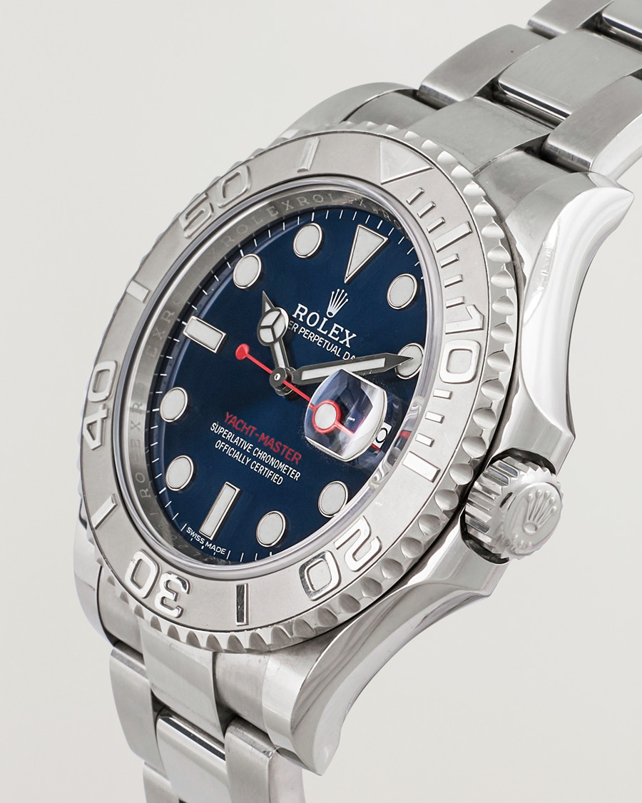 Men | Rolex Pre-Owned Yacht Master Oyster Perpetual Steel Platinum | Rolex Pre-Owned | Yacht Master Oyster Perpetual Steel Platinum