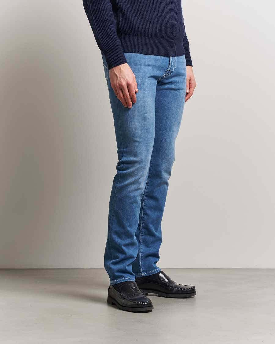 Men | Jeans | Jacob Cohën | Bard Slim Fit Stretch Vintage Jeans Medium Blue