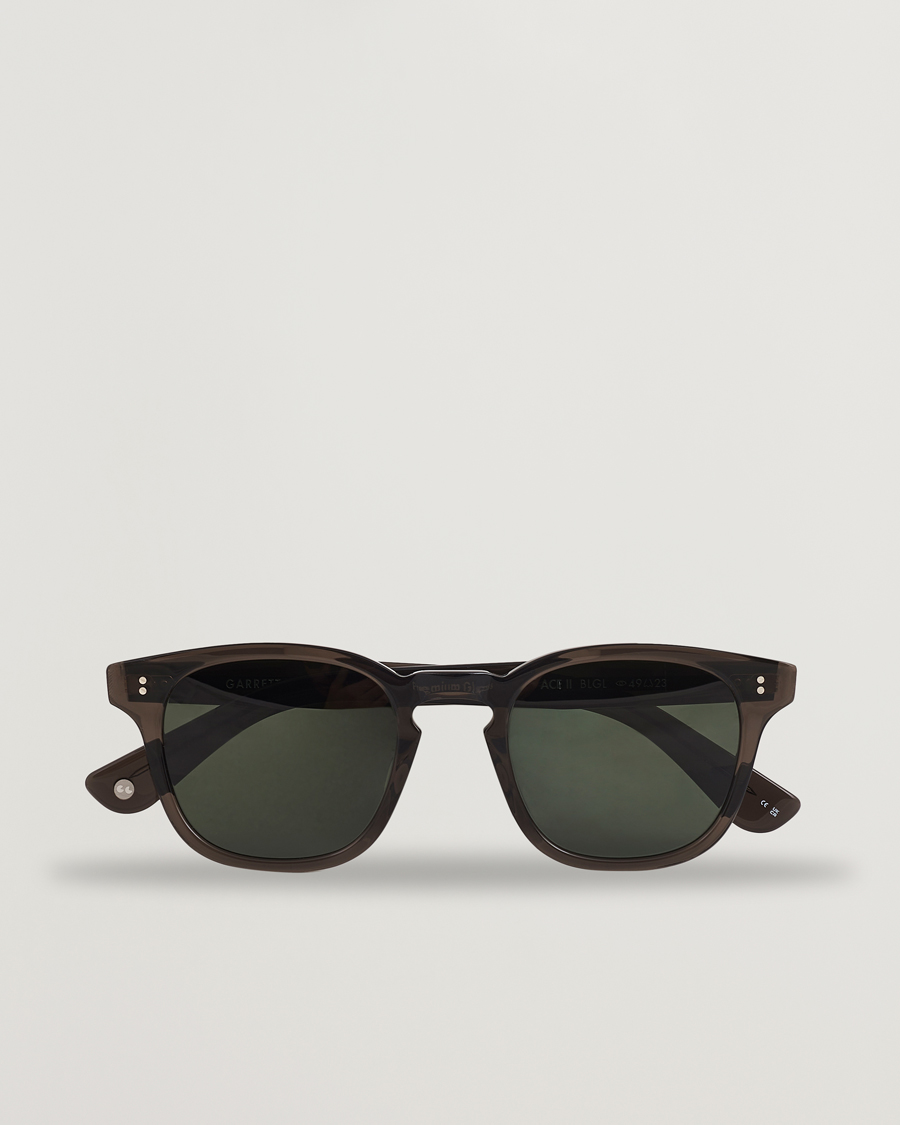 Men | Sunglasses | Garrett Leight | Ace II 49 Sunglasses Black Glass
