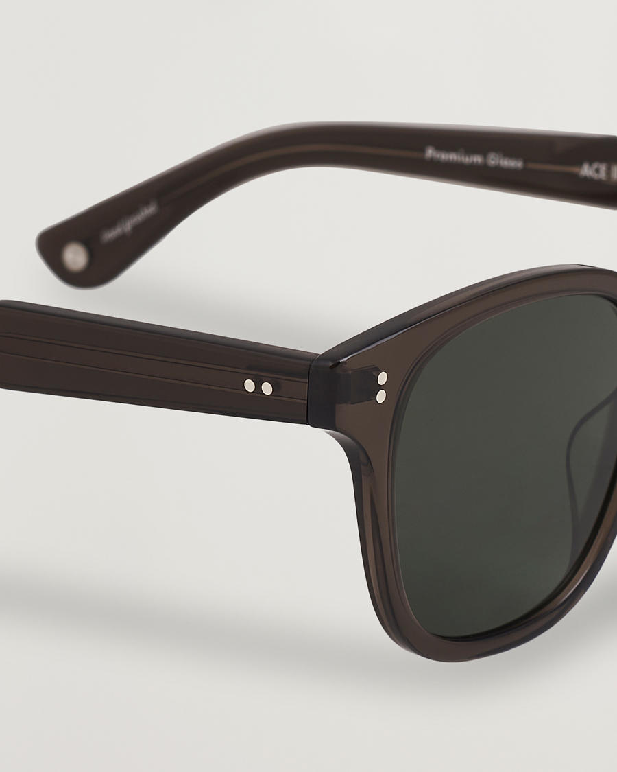 Men | Sunglasses | Garrett Leight | Ace II 49 Sunglasses Black Glass