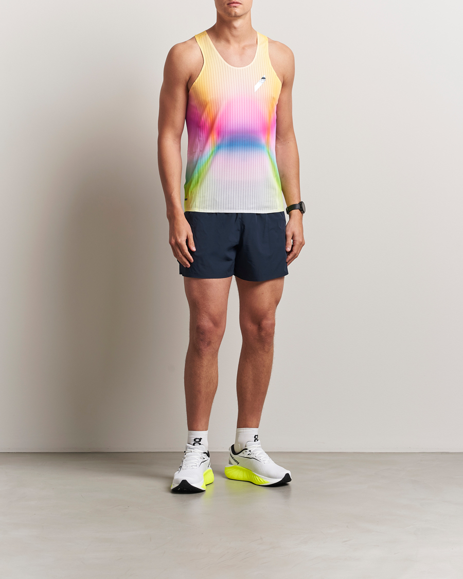 Men | T-Shirts | SOAR Running | Race Vest Summer Rainbow