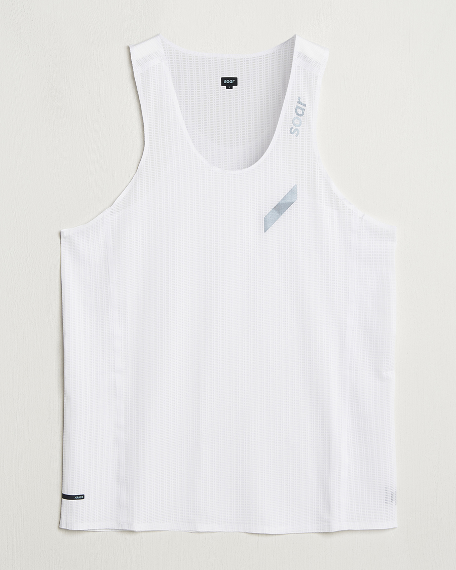 Men | T-Shirts | SOAR Running | Race Vest White
