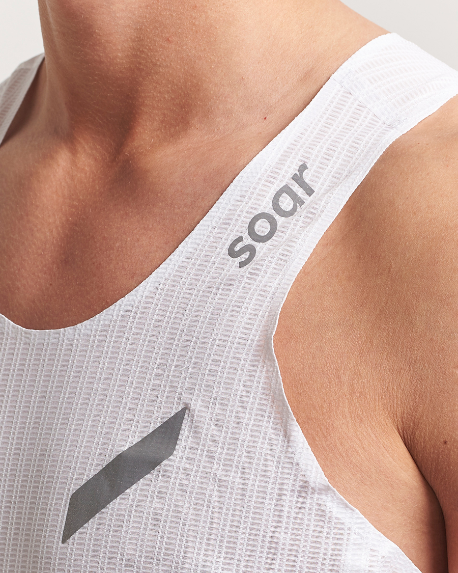 Men | T-Shirts | SOAR Running | Race Vest White