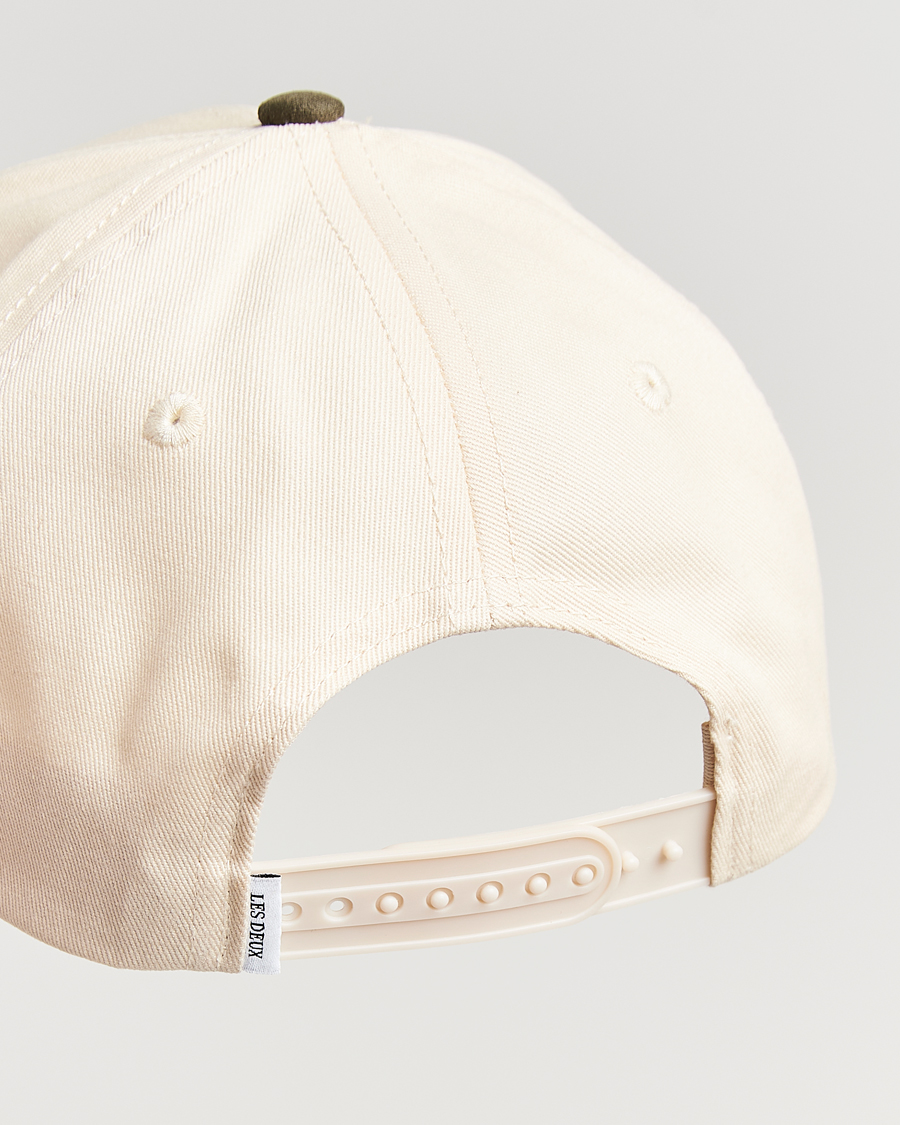 Men | Les Deux Brad Contrast Suede Baseball Cap Ivory | LES DEUX | Brad Contrast Suede Baseball Cap Ivory