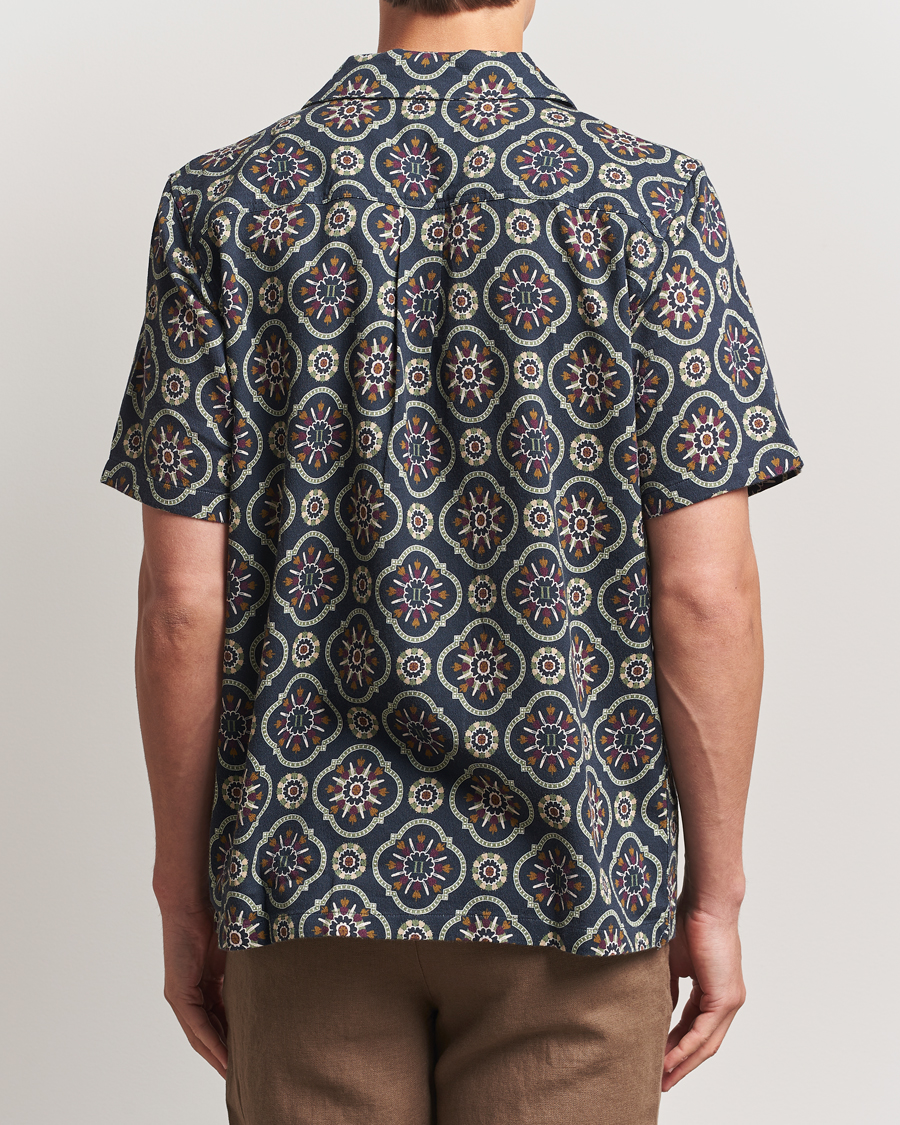Men | Shirts | LES DEUX | Lucas AOP Tapestry Shirt Dark Navy