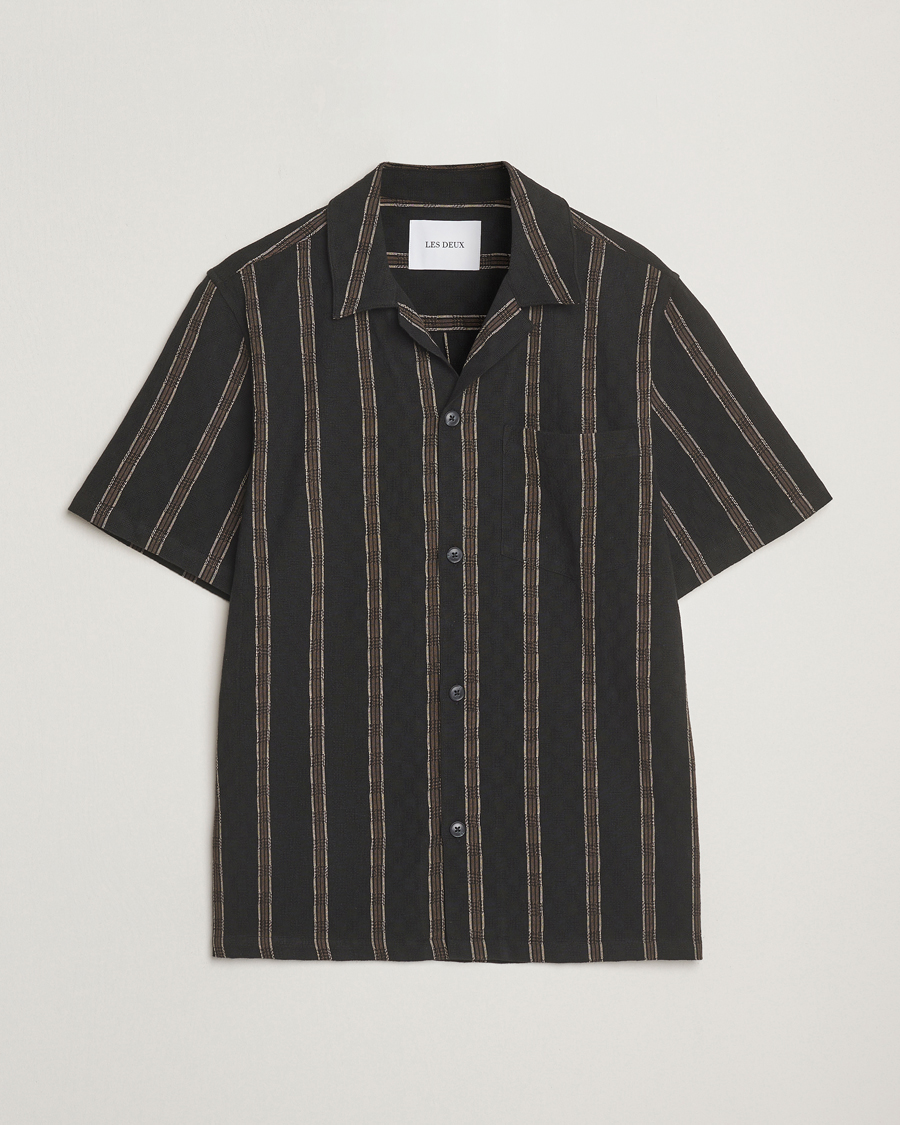Men | Shirts | LES DEUX | Lucas Check Dobby Shirt Black
