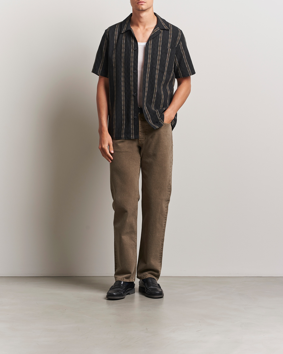 Men | Shirts | LES DEUX | Lucas Check Dobby Shirt Black