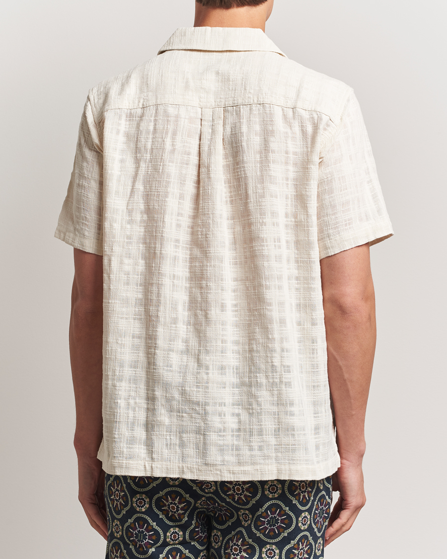Men | Shirts | LES DEUX | Lesley Slub Short Sleeve Shirt Ivory