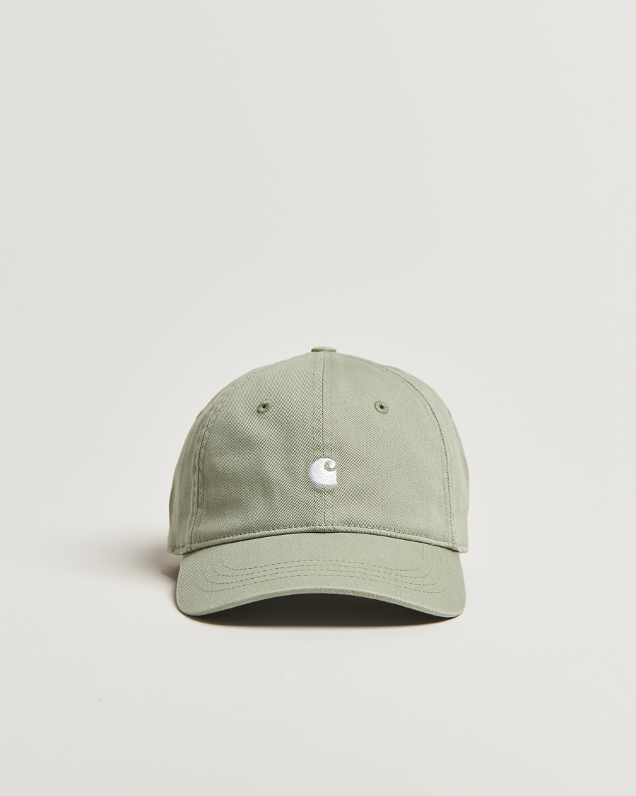 Men | Carhartt WIP Madison Logo Cap Pale Olive | Carhartt WIP | Madison Logo Cap Pale Olive