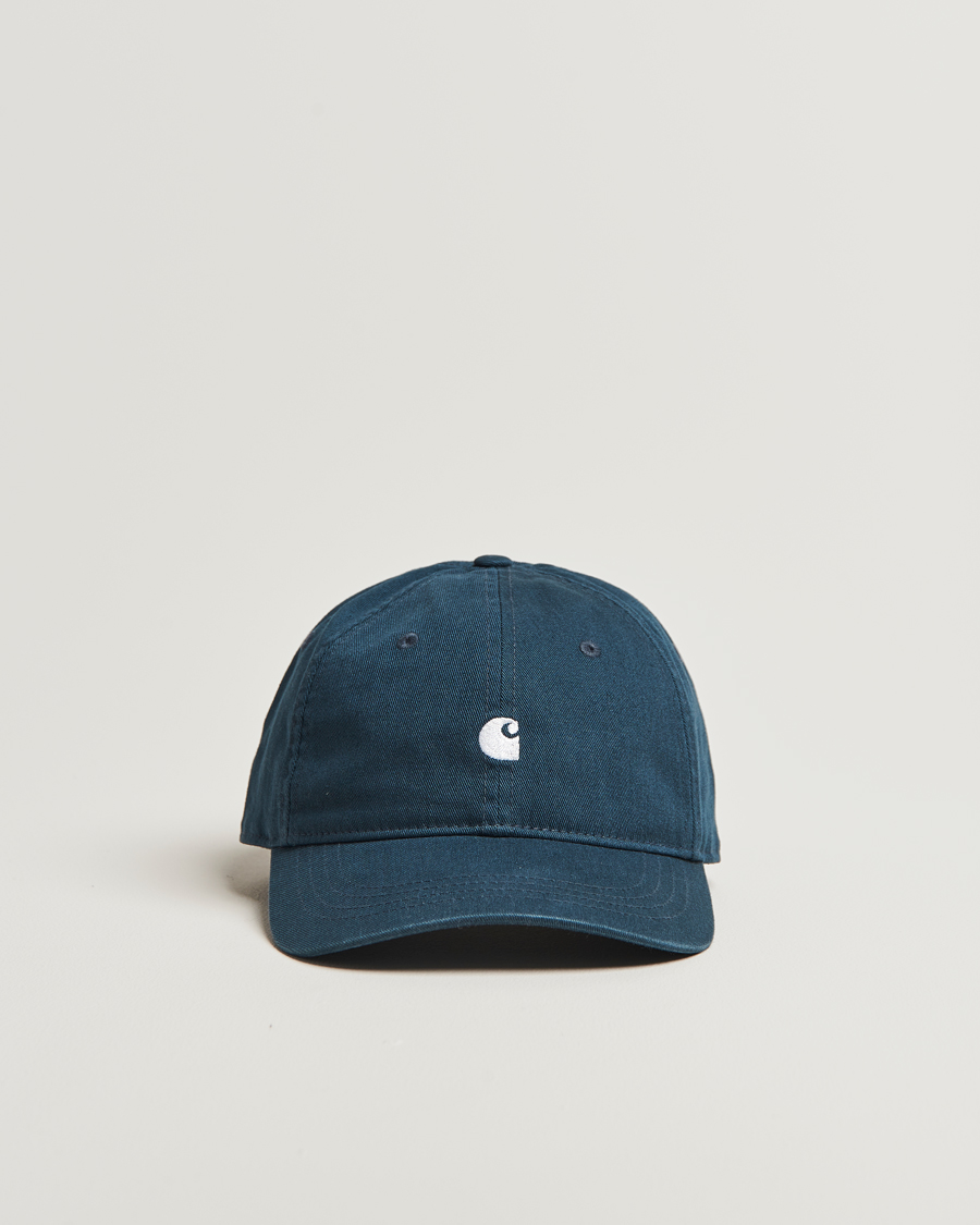 Men | Carhartt WIP Madison Logo Cap Deep Lagoon | Carhartt WIP | Madison Logo Cap Deep Lagoon