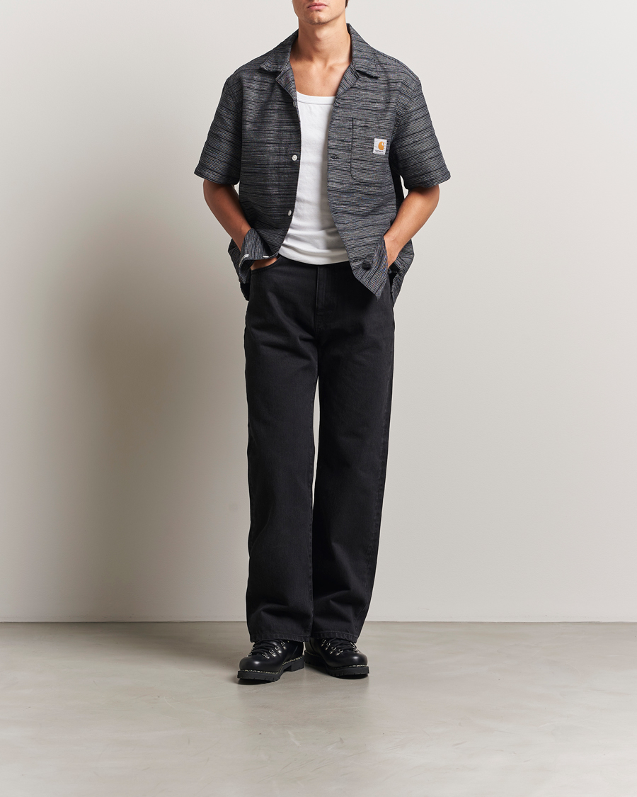 Carhartt WIP Gellar Short Sleeve Shirt Black at CareOfCarl.com