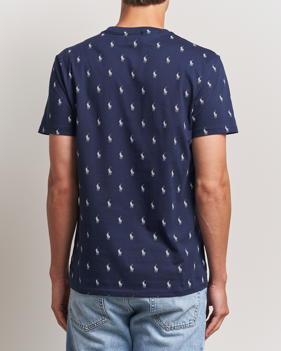 Men | Pyjamas & Robes | Polo Ralph Lauren | All over Player Sleeping Tee Cruise Navy