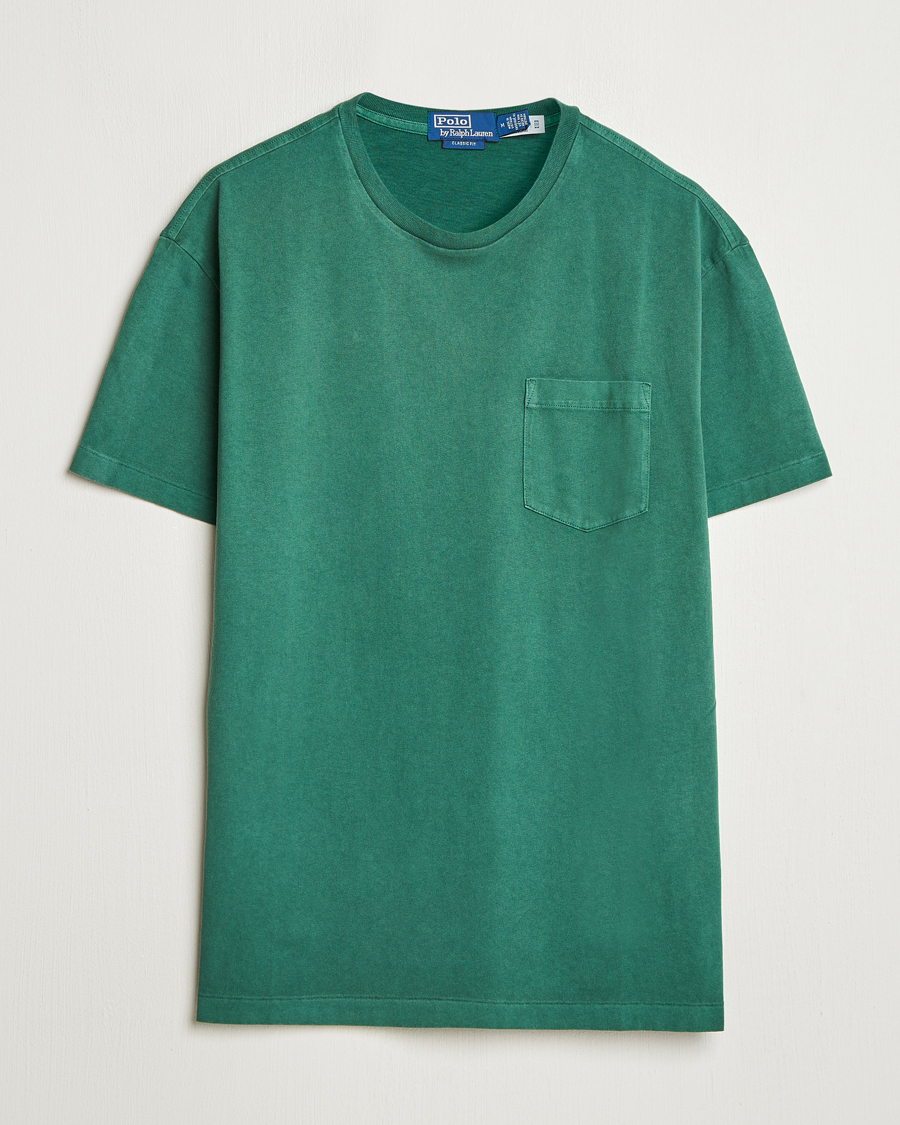 Men | T-Shirts | Polo Ralph Lauren | Washed Classic Fit Pocket Tee Washed Forest