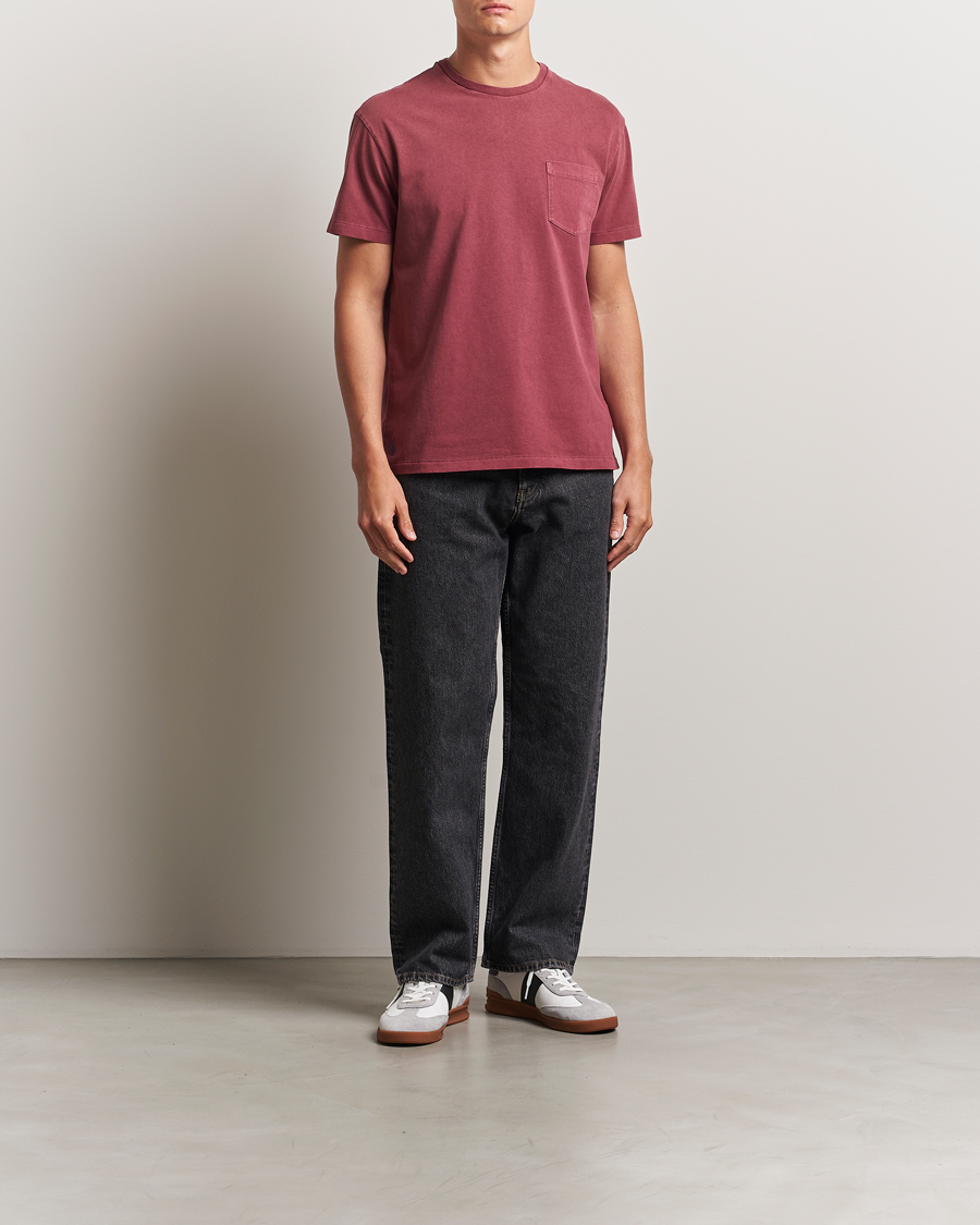 Men | T-Shirts | Polo Ralph Lauren | Washed Classic Fit Pocket Tee Red Wine