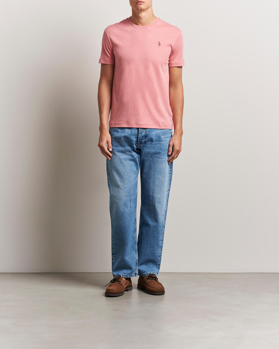 Men | T-Shirts | Polo Ralph Lauren | Luxury Pima Cotton Crew Neck T-Shirt Desert Rose